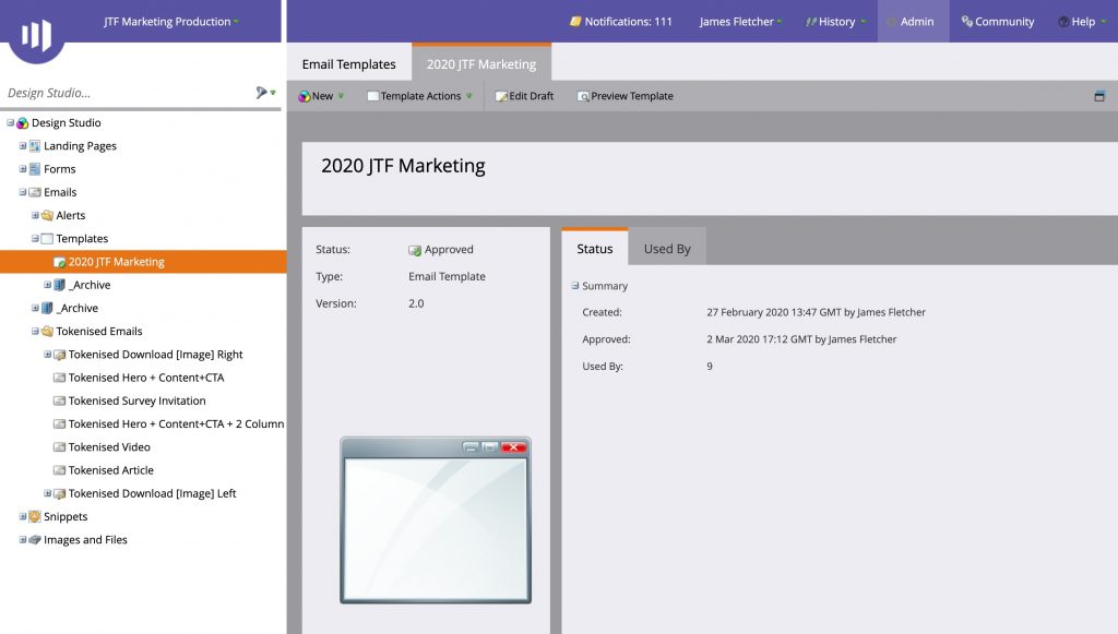 Marketo Email Template Classic