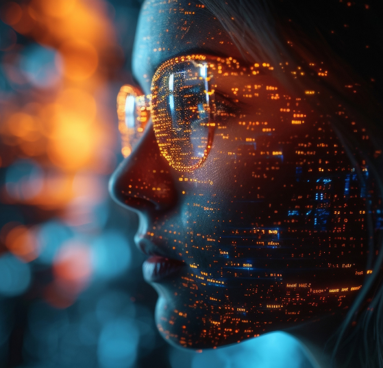A woman working on data processing and connectivity, representing JTF Marketing’s Data Extractor and Data Loader for seamless business operations.